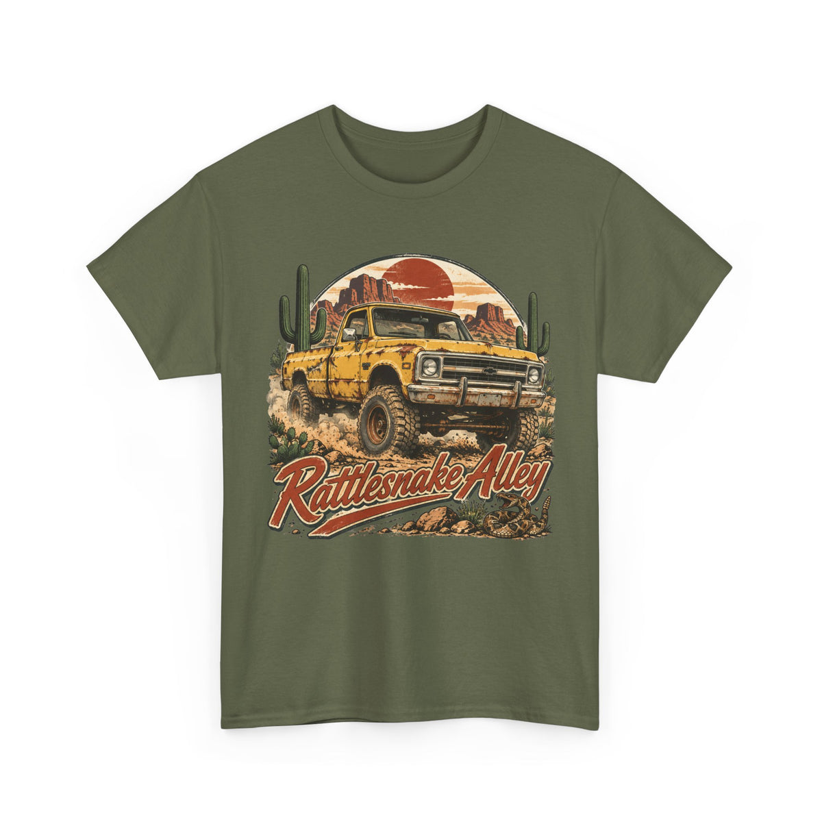 Welcome to Rattlesnake Alley Western Desert Graphic T-Shirt